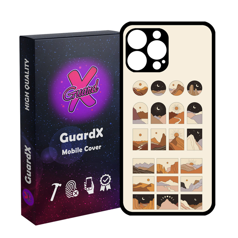 کاور گارد ایکس طرح طبیعت مدل Glass10833 مناسب برای گوشی موبایل اپل iPhone 13 Pro Max