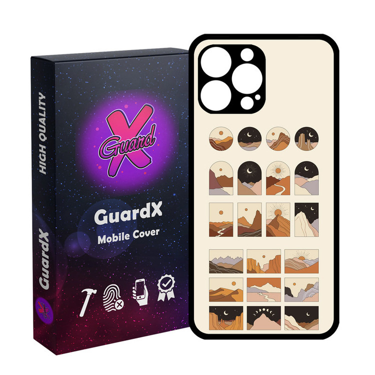 کاور گارد ایکس طرح طبیعت مدل Glass10833 مناسب برای گوشی موبایل اپل iPhone 13 Pro Max