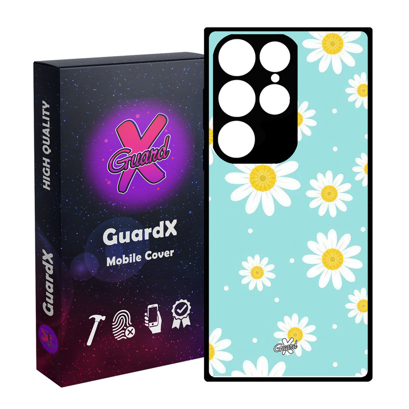 کاور گارد ایکس طرح گل مدل Glass10646 مناسب برای گوشی موبایل سامسونگ Galaxy S24 Ultra