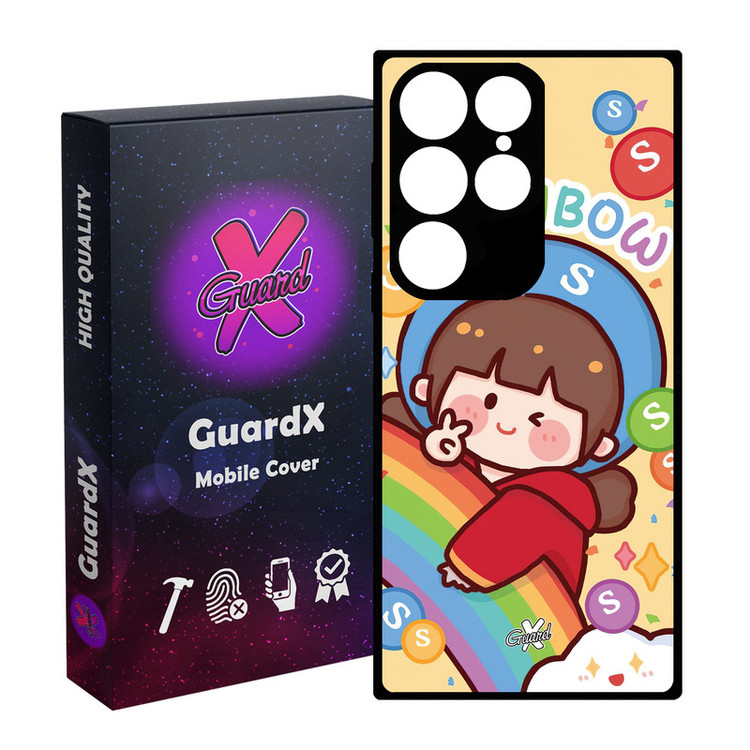 کاور گارد ایکس طرح Girl مدل Glass10520 مناسب برای گوشی موبایل سامسونگ Galaxy S24 Ultra