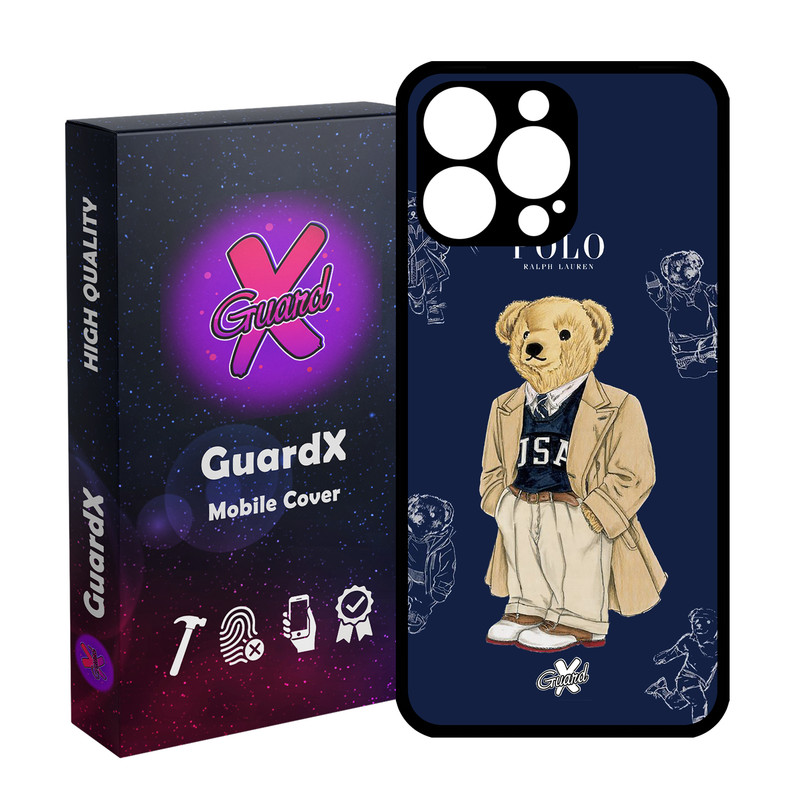 کاور گارد ایکس طرح خرس مدل Glass10427 مناسب برای گوشی موبایل اپل iPhone 14 Pro Max