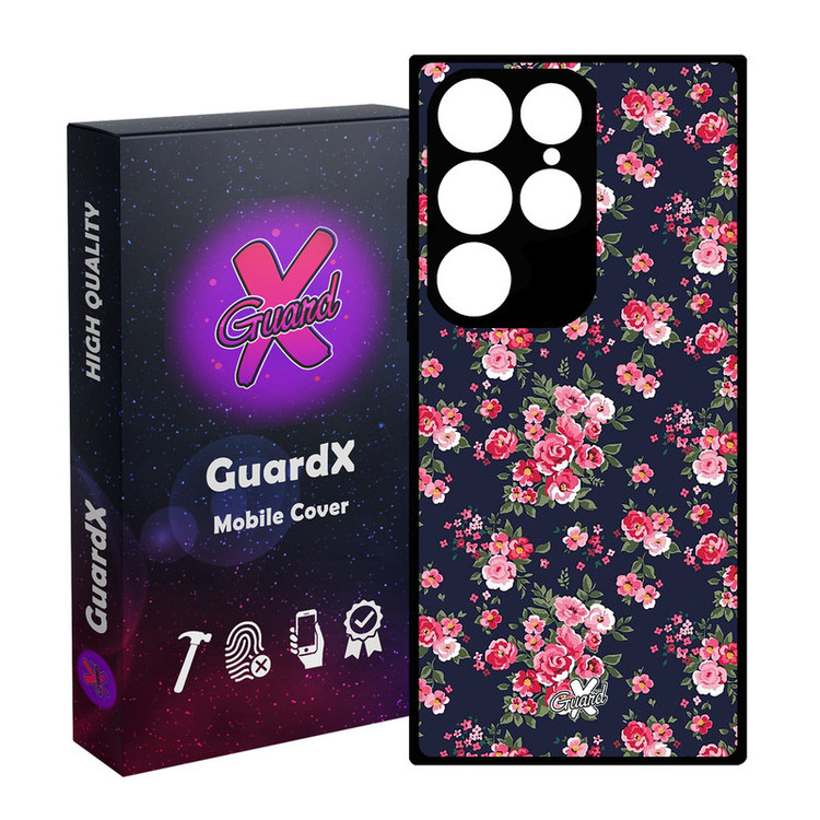 کاور گارد ایکس طرح Flower مدل Glass10130 مناسب برای گوشی موبایل سامسونگ Galaxy S24 Ultra