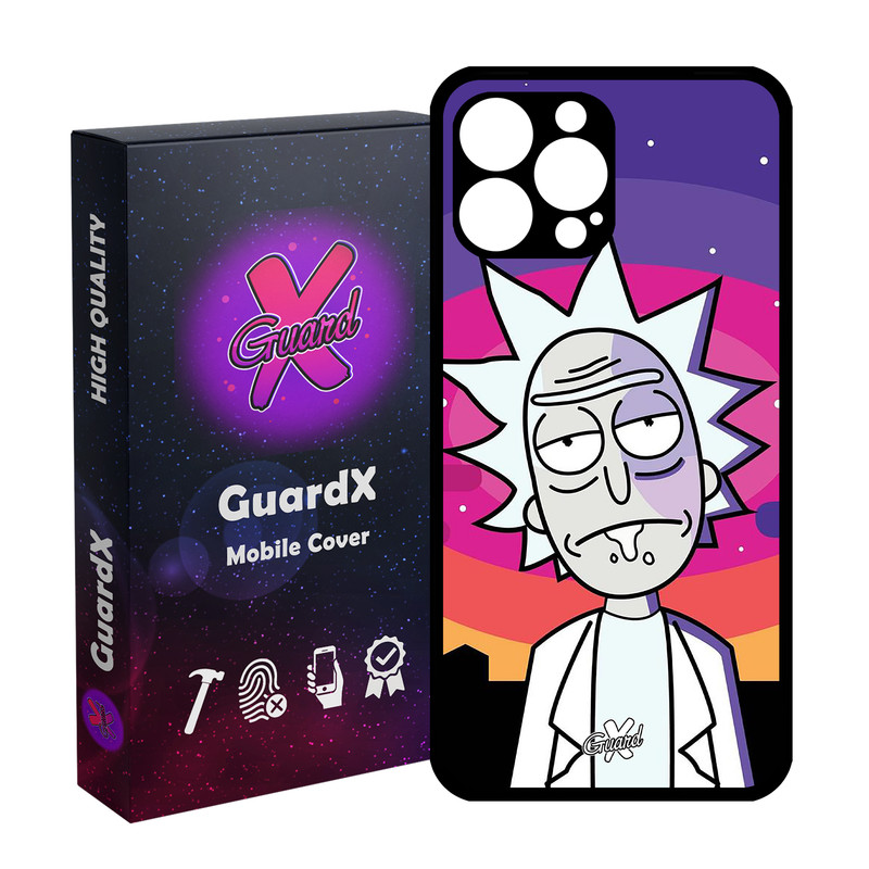 کاور گارد ایکس طرح Rick and Morty مدل Glass10099 مناسب برای گوشی موبایل اپل iPhone 13 Pro Max