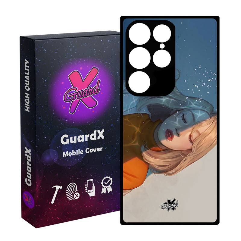 کاور گارد ایکس طرح Girl مدل Glass10013 مناسب برای گوشی موبایل سامسونگ Galaxy S24 Ultra