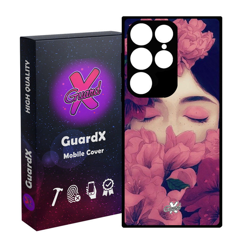 کاور گارد ایکس طرح Girl مدل Glass10027 مناسب برای گوشی موبایل سامسونگ Galaxy S24 Ultra