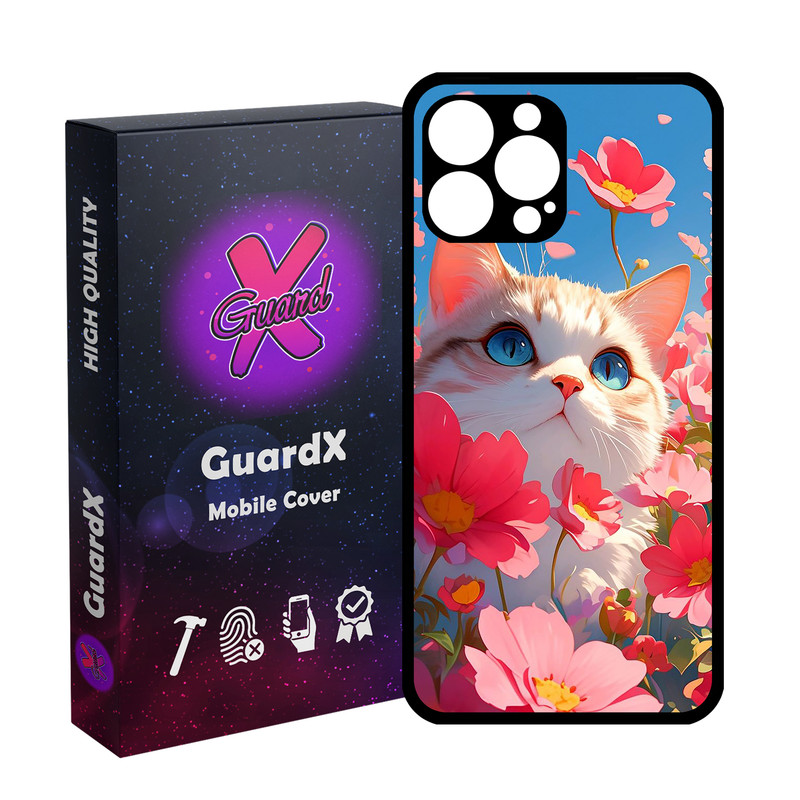 کاور گارد ایکس طرح گربه مدل  Glass10742 مناسب برای گوشی موبایل اپل iPhone 13 Pro Max