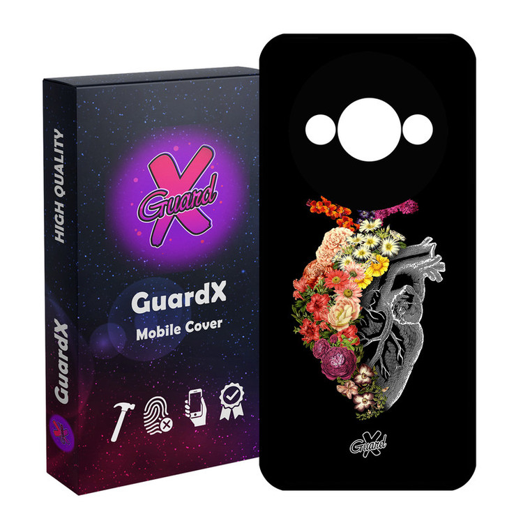 کاور گارد ایکس طرح قلب مدل قاب Glass10216 مناسب برای گوشی موبایل شیائومی Redmi A3 4G/ A3X 4G/ Poco C61