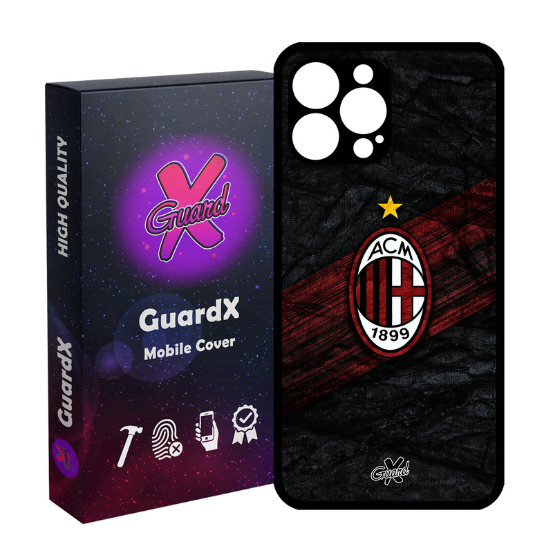 کاور گارد ایکس طرح AC Milan مدل Glass10057 مناسب برای گوشی موبایل اپل iPhone 14 Pro Max