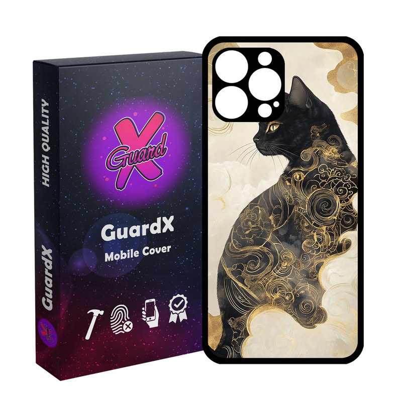 کاور گارد ایکس طرح گربه مدل Glass10805 مناسب برای گوشی موبایل اپل iPhone 13 Pro Max