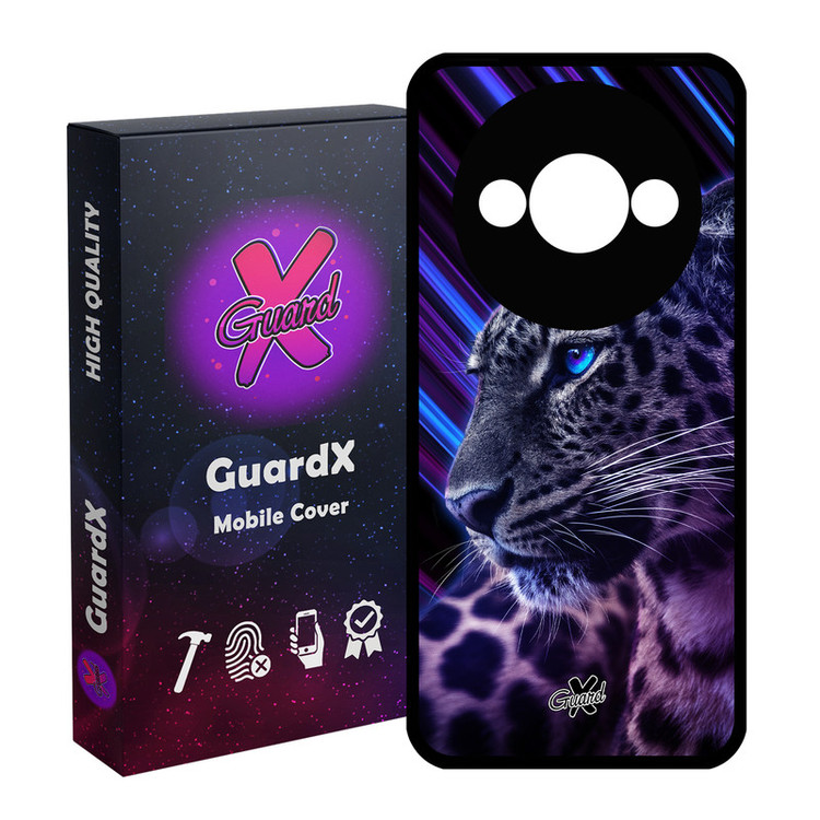 کاور گارد ایکس طرح Leopard مدل قاب Glass10206 مناسب برای گوشی موبایل شیائومی Redmi A3 4G/ A3X 4G/ Poco C61
