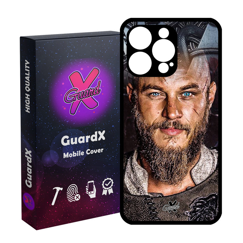 کاور گارد ایکس طرح Vikings مدل قاب Glass10240 مناسب برای گوشی موبایل اپل iPhone 15 Pro Max