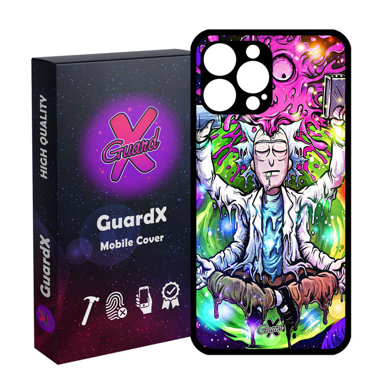 کاور گارد ایکس طرح Rick and Morty مدل Glass10175 مناسب برای گوشی موبایل اپل iPhone 13 Pro Max