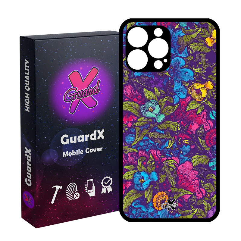کاور گارد ایکس طرح Flower مدل Glass10224 مناسب برای گوشی موبایل اپل iPhone 13 Pro Max