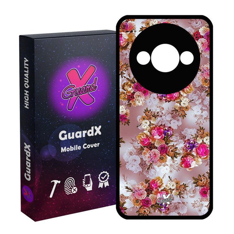 کاور گارد ایکس طرح گل مدل Glass10333 مناسب برای گوشی موبایل شیائومی Redmi A3 4G/ A3X 4G/ Poco C61