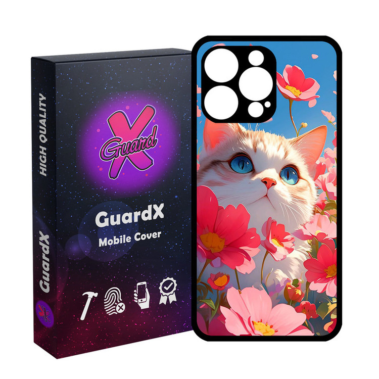 کاور گارد ایکس طرح گربه مدل Glass10742 مناسب برای گوشی موبایل اپل iPhone 14 Pro Max