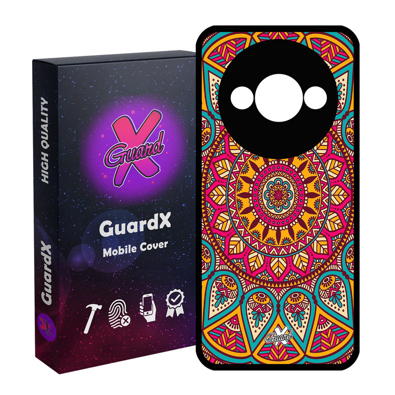کاور گارد ایکس طرح Mandala مدل قاب Glass10131 مناسب برای گوشی موبایل شیائومی Redmi A3 4G/ A3X 4G/ Poco C61