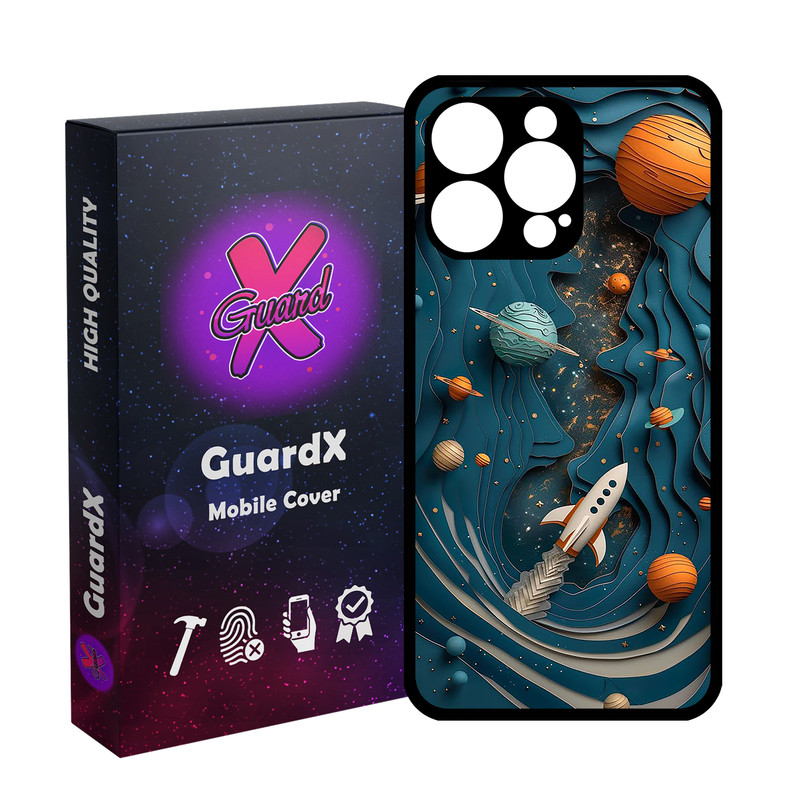 کاور گارد ایکس طرح فضا مدل Glass10750 مناسب برای گوشی موبایل اپل iPhone 15 Pro Max
