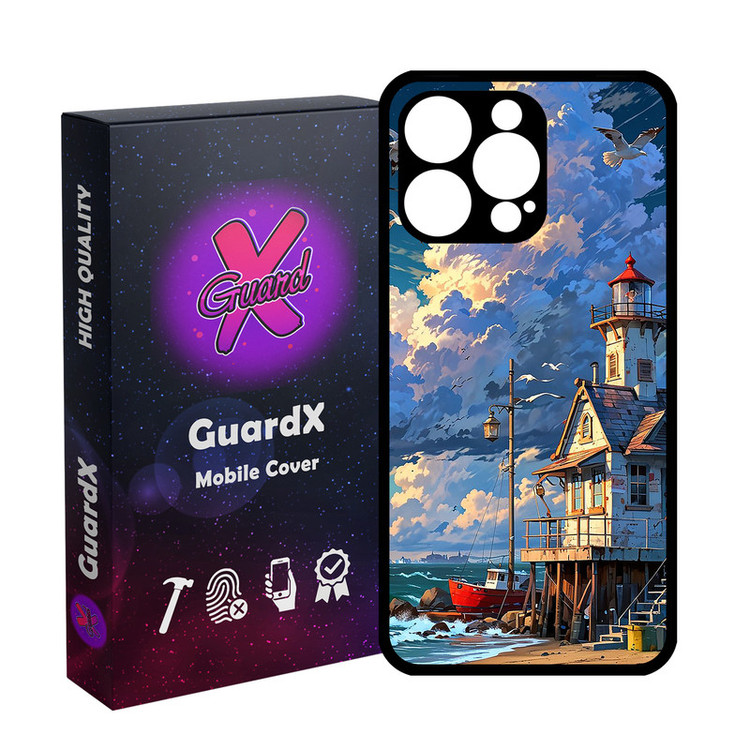 کاور گارد ایکس طرح ساحل دریا مدل Glass10773 مناسب برای گوشی موبایل اپل iPhone 15 Pro Max