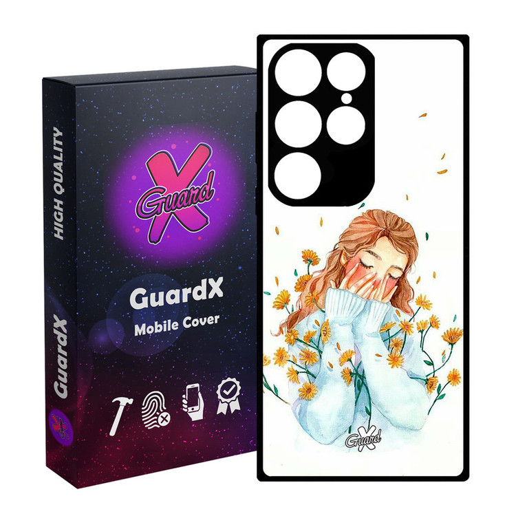کاور گارد ایکس طرح Girl مدل Glass10315 مناسب برای گوشی موبایل سامسونگ Galaxy S24 Ultra