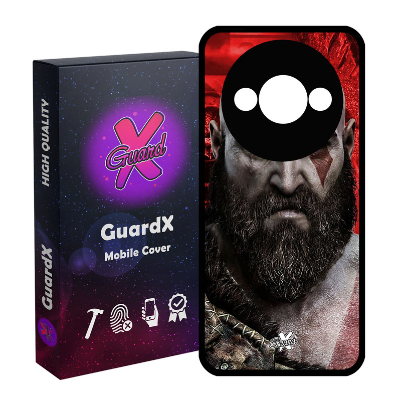 کاور گارد ایکس طرح God of War مدل Glass10035 مناسب برای گوشی موبایل شیائومی Redmi A3 4G/ A3X 4G/ Poco C61