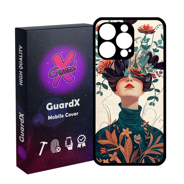 کاور گارد ایکس طرح دخترانه مدل Glass10779 مناسب برای گوشی موبایل اپل iPhone 14 Pro Max