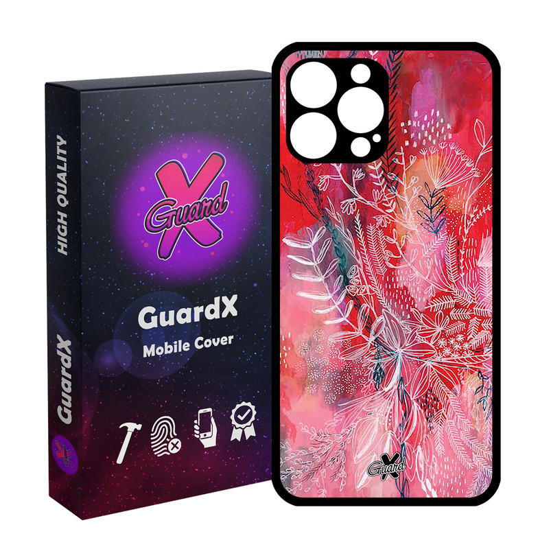 کاور گارد ایکس طرح گل مدل Glass10282 مناسب برای گوشی موبایل اپل iPhone 14 Pro Max