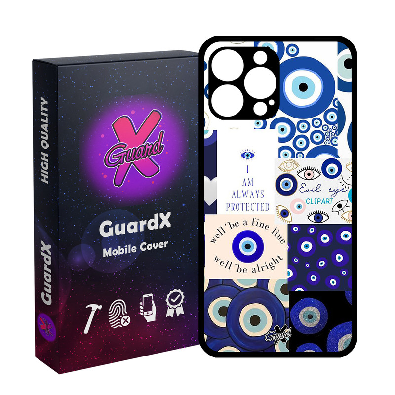 کاور گارد ایکس طرح چشم نظر مدل Glass10430 مناسب برای گوشی موبایل اپل iPhone 13 Pro Max