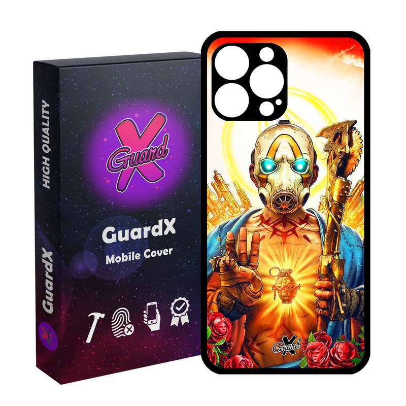 کاور گارد ایکس طرح Borderlands مدل Glass10068 مناسب برای گوشی موبایل اپل iPhone 13 Pro Max