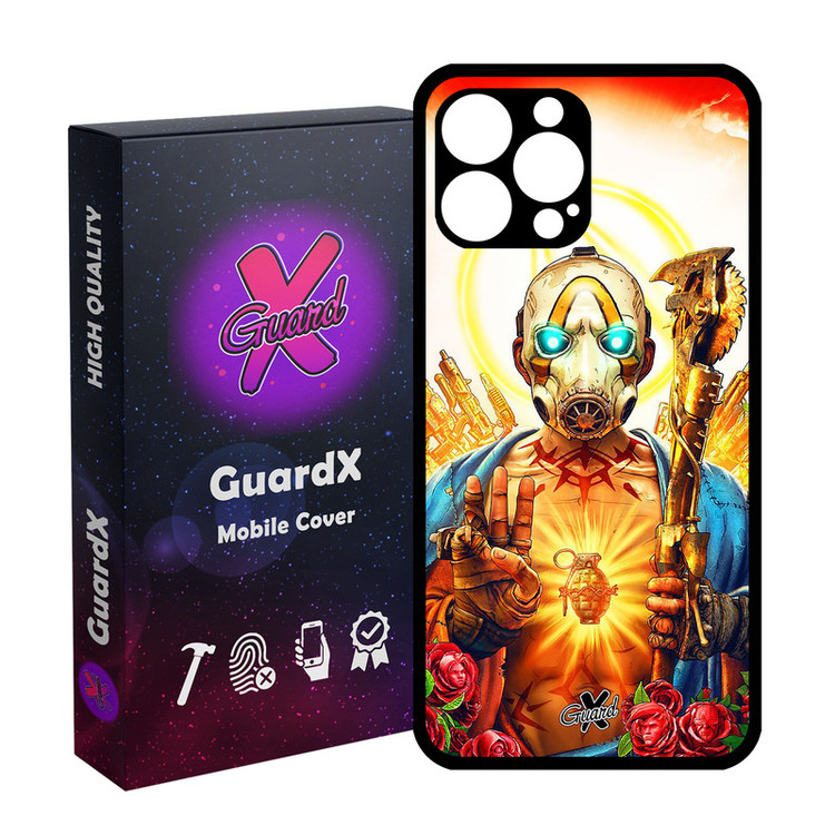 کاور گارد ایکس طرح Borderlands مدل Glass10068 مناسب برای گوشی موبایل اپل iPhone 13 Pro Max