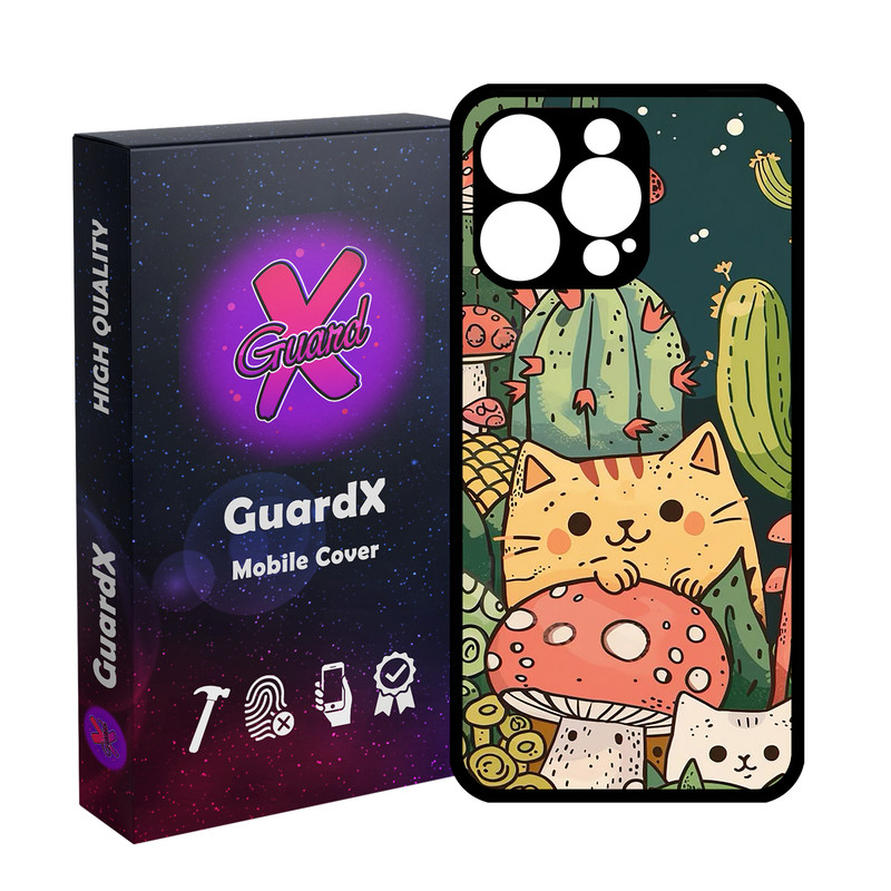 کاور گارد ایکس طرح گربه مدل Glass10782 مناسب برای گوشی موبایل اپل iPhone 14 Pro Max