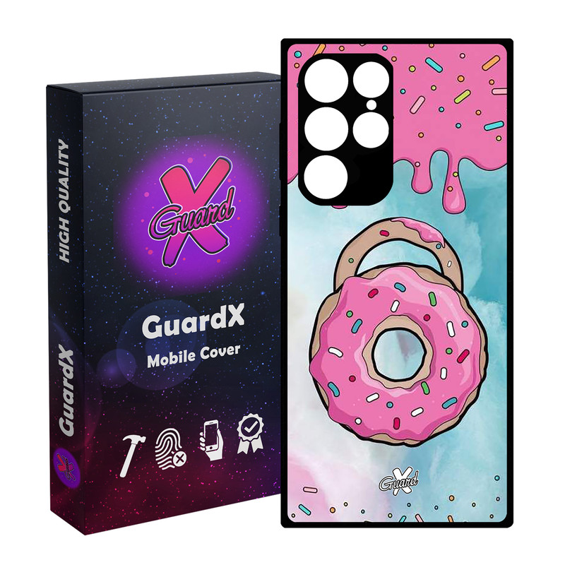کاور گارد ایکس طرح Donut مدل Glass10069 مناسب برای گوشی موبایل سامسونگ Galaxy S23 Ultra