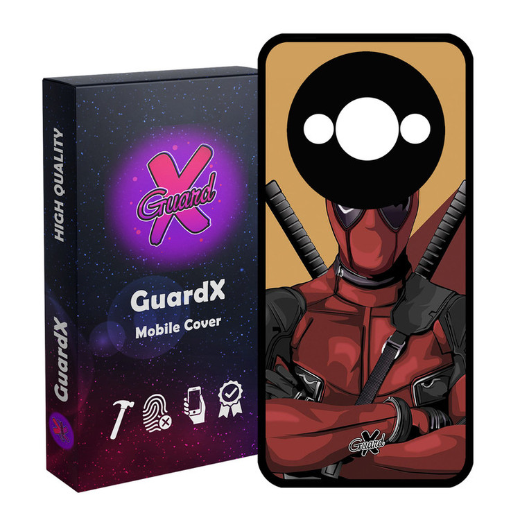 کاور گارد ایکس طرح Dead Pool مدل قاب Glass10091 مناسب برای گوشی موبایل شیائومی Redmi A3 4G/ A3X 4G/ Poco C61