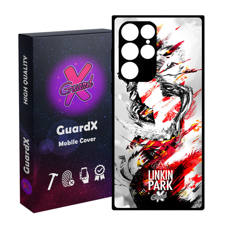 کاور گارد ایکس طرح Linkin Park مدل Glass10082 مناسب برای گوشی موبایل سامسونگ Galaxy S23 Ultra
