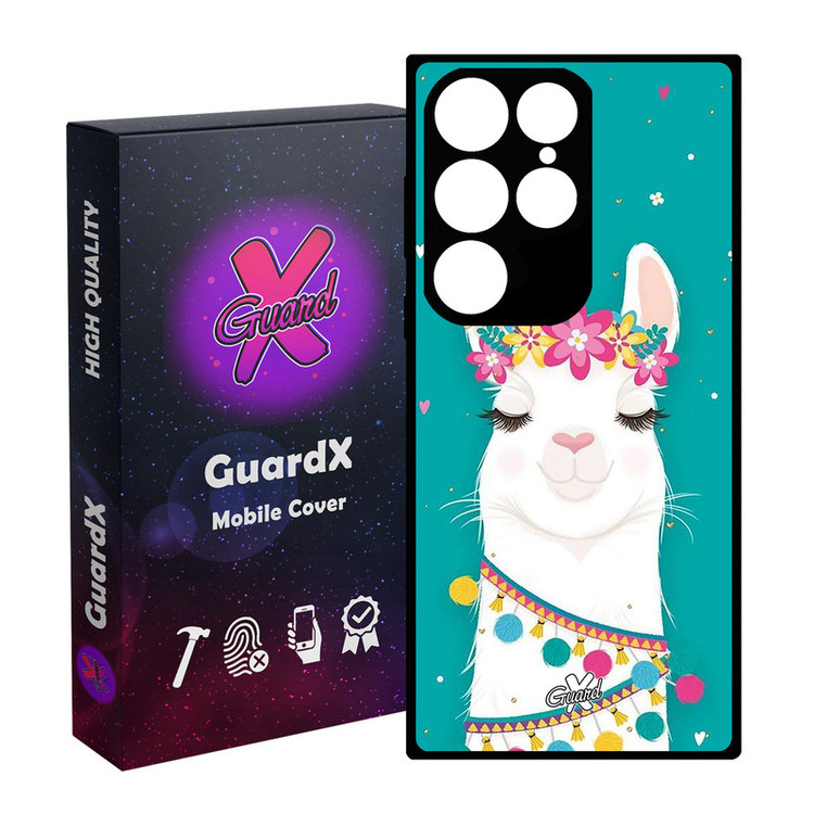 کاور گارد ایکس طرح Llama مدل Glass10017 مناسب برای گوشی موبایل سامسونگ Galaxy S24 Ultra