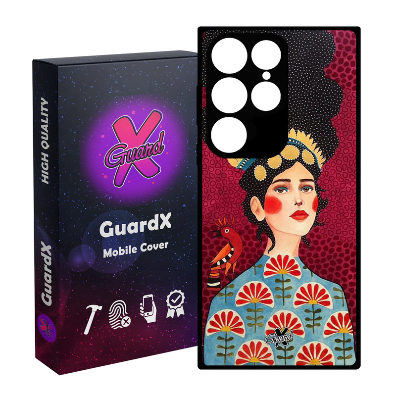 کاور گارد ایکس طرح Girl مدل Glass10179 مناسب برای گوشی موبایل سامسونگ Galaxy S24 Ultra