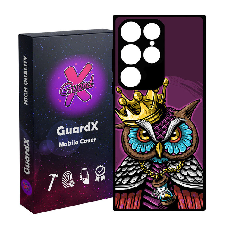 کاور گارد ایکس طرح Owl مدل Glass10081 مناسب برای گوشی موبایل سامسونگ Galaxy S24 Ultra