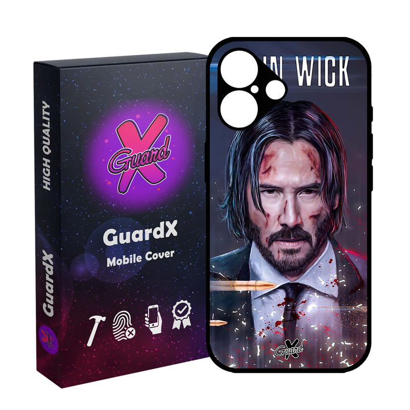 کاور گارد ایکس طرح John Wick مدل 10145 مناسب برای گوشی موبایل اپل iPhone 16