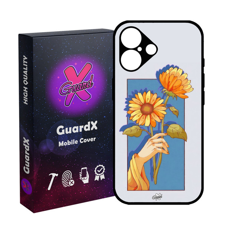 کاور گارد ایکس طرح گل و دست مدل 10675 مناسب برای گوشی موبایل اپل iPhone 16