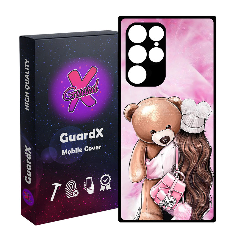 کاور گارد ایکس طرح Girl مدل Glass10088 مناسب برای گوشی موبایل سامسونگ Galaxy S23 Ultra
