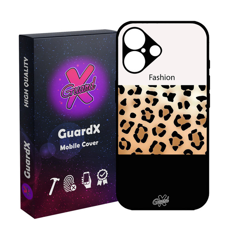 کاور گارد ایکس طرح پلنگی مدل 10395 مناسب برای گوشی موبایل اپل iPhone 16