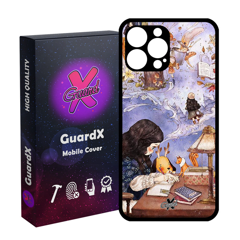 کاور گارد ایکس طرح دختر مدل Glass10293 مناسب برای گوشی موبایل اپل iPhone 14 Pro Max