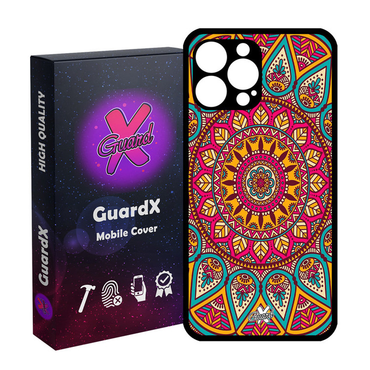 کاور گارد ایکس طرح Mandala مدل Glass10131 مناسب برای گوشی موبایل اپل iPhone 13 Pro Max