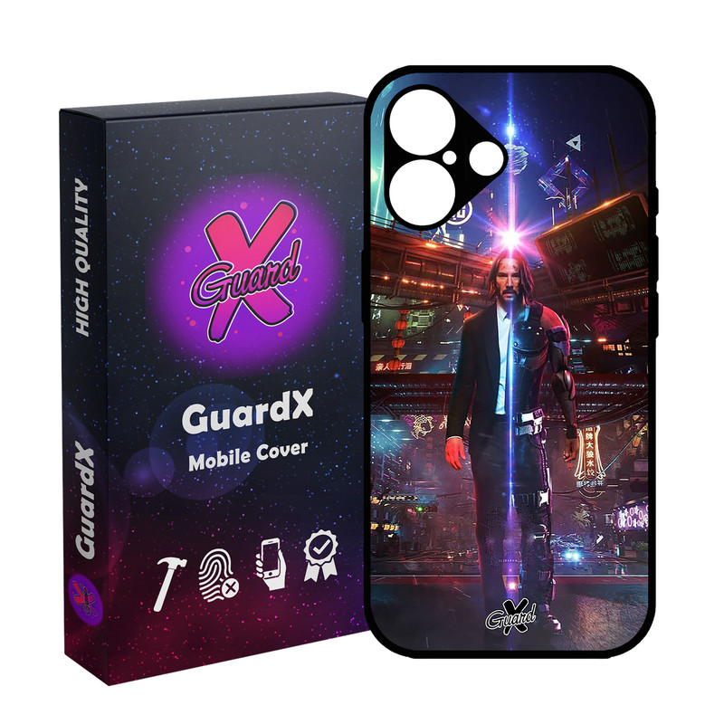 کاور گارد ایکس طرح John Wick مدل 10077 مناسب برای گوشی موبایل اپل iPhone 16