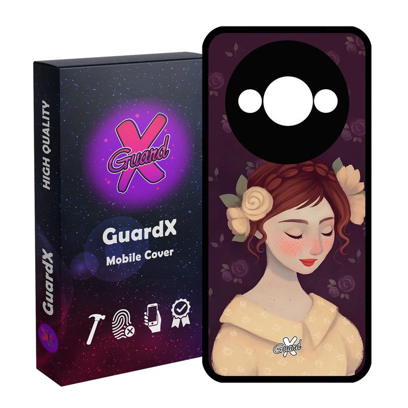 کاور گارد ایکس طرح Girl مدل Glass10325 مناسب برای گوشی موبایل شیائومی Redmi A3 4G/ A3X 4G/ Poco C61