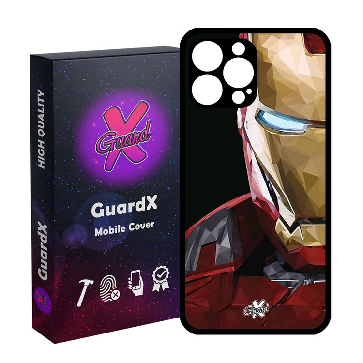 کاور گارد ایکس طرح Iron Man مدل Glass10048 مناسب برای گوشی موبایل اپل iPhone 14 Pro Max