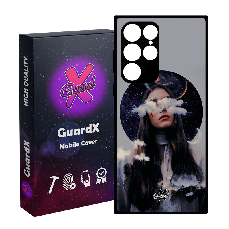 کاور گارد ایکس طرح Girl مدل Glass10011 مناسب برای گوشی موبایل سامسونگ Galaxy S23 Ultra
