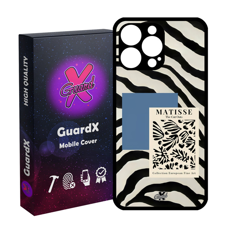 کاور گارد ایکس طرح Zebra مدل Glass10568 مناسب برای گوشی موبایل اپل iPhone 14 Pro Max