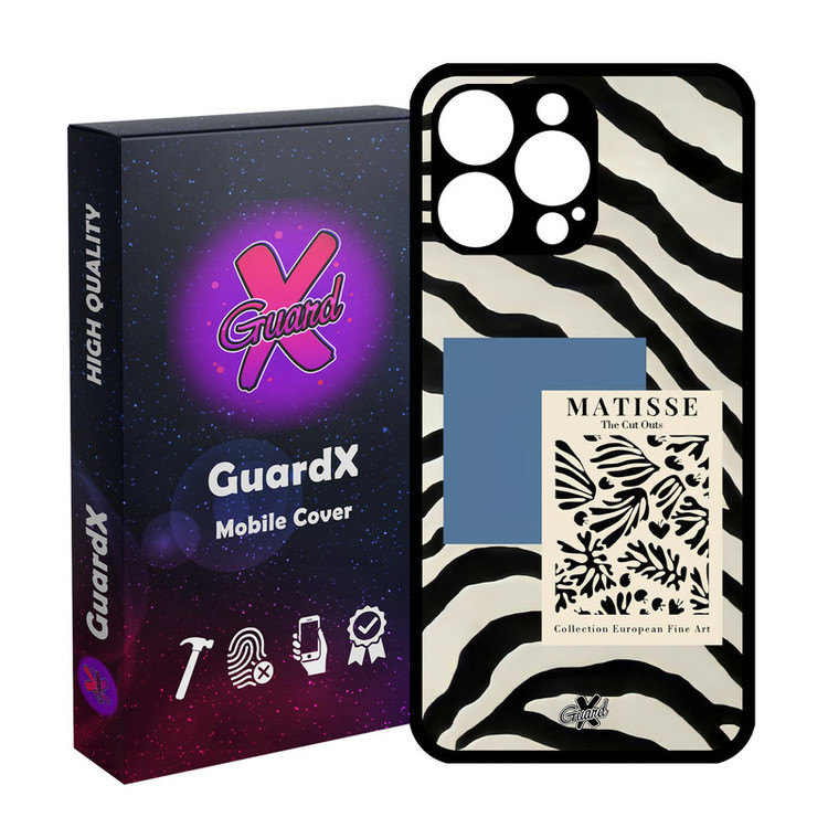 کاور گارد ایکس طرح Zebra مدل Glass10568 مناسب برای گوشی موبایل اپل iPhone 14 Pro Max