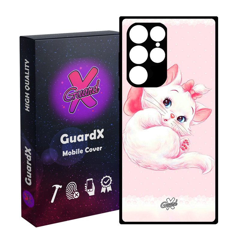 کاور گارد ایکس طرح Cat مدل Glass10219 مناسب برای گوشی موبایل سامسونگ Galaxy S23 Ultra