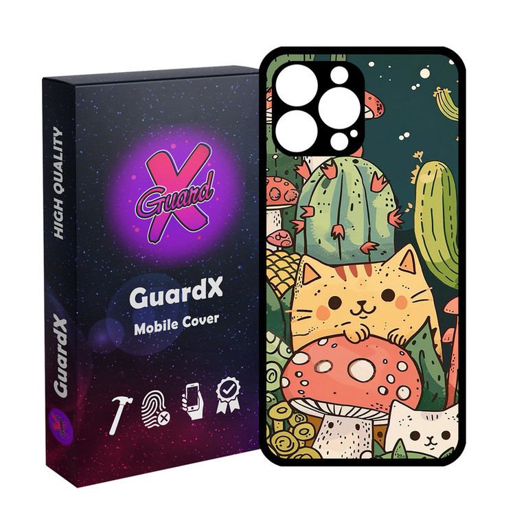 کاور گارد ایکس طرح گربه مدل Glass10782 مناسب برای گوشی موبایل اپل iPhone 13 Pro Max